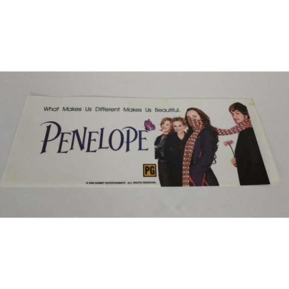 Penelope 2008 Movie Mylar 5x13 POSTER Rare ORIGINAL Summit Entertainment PG - Picture 2 of 9